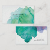 水色の名刺 名刺 (正面/裏面)