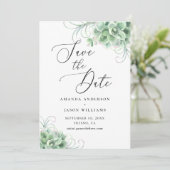 水色の多肉質。サボテン植物学 セーブザデート (スタンド正面)