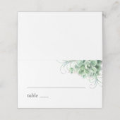 水色の多肉質。サボテン結婚病 プレイスカード (外部開封)