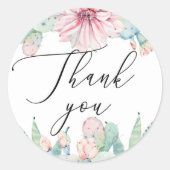 水色の多肉質。サボ結婚スの感謝していお前 ラウンドシール (正面)