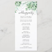 水色の多肉質。フローラ結婚サボテン プログラム (裏面)