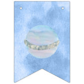 水色の太陽と惑星パーティーDecorバンティング バンティングフラッグ (第1の旗)