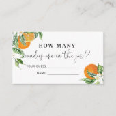 水色の小さなかわいこちゃんはキャンディーの数を推測 エンクロージャーカード (正面)