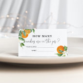 水色の小さなかわいこちゃんはキャンディーの数を推測 エンクロージャーカード