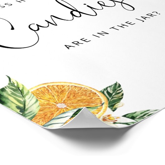 水色の小さなかわいこちゃんはキャンディーの数を推測 ポスター (角)