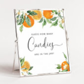 水色の小さなかわいこちゃんはキャンディーの数を推測 ポスター