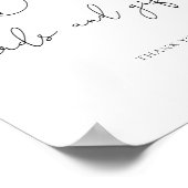 水色の小さなかわいこちゃん本のカードやギフト ポスター (角)