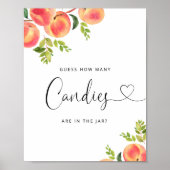 水色の小さな桃はキャンディーの数を推測する ポスター (正面)