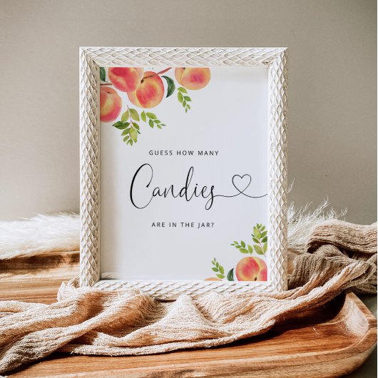 水色の小さな桃はキャンディーの数を推測する ポスター