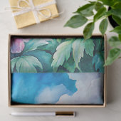 水色の居心地の良いホワイトハウスピンク牡丹 薄葉紙 (ギフト)