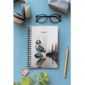 水色の岩の上の美しい岩 ノートブック