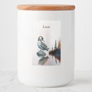 水色の岩の上の美しい岩 フードラベル