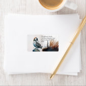 水色の岩の上の美しい岩 ラベル (インサイチュ)