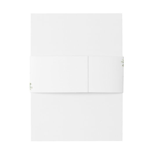 水色の常緑パインコーン冬の結婚式 招待状ベリーバンド (裏面例)