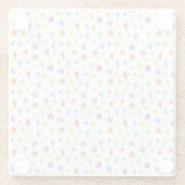 水色の星タンクトップ ガラスコースター (裏面)