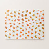 水色の星 – オレンジ ジグソーパズル (横)