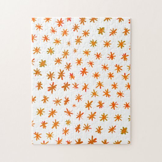 水色の星 – オレンジ ジグソーパズル (縦)