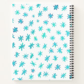 水色の星 – ターコイズ ノートブック (裏面)