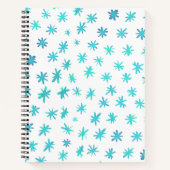 水色の星 – ターコイズ ノートブック (正面)