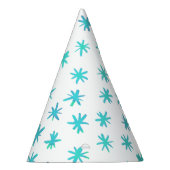 水色の星 – ターコイズ パーティーハット (右)