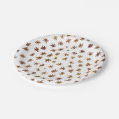 水色の星 – 琥珀 ペーパープレート (アングル)