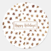 水色の星 – 琥珀 ラウンドシール (正面)