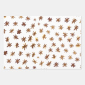 水色の星 – 琥珀 ラッピングペーパーシート (正面3)