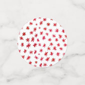 水色の星 – 赤 コンフェッティ (スモール正面)