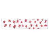 水色の星 – 赤 ショートテーブルランナー (横)