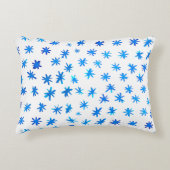 水色の星 – 青 アクセントクッション (正面)