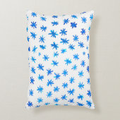 水色の星 – 青 アクセントクッション (正面(垂直))