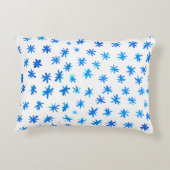 水色の星 – 青 アクセントクッション (裏面)