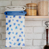 水色の星 – 青 キッチンタオル