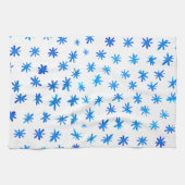 水色の星 – 青 キッチンタオル (横)