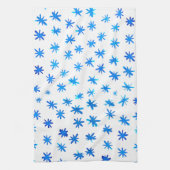 水色の星 – 青 キッチンタオル (縦)
