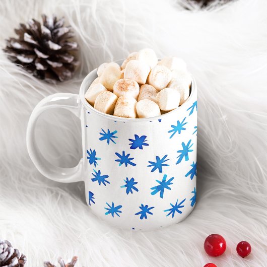 水色の星 – 青 コーヒーマグカップ