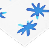 水色の星 – 青 ショートテーブルランナー (コーナー)