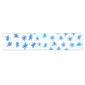 水色の星 – 青 ショートテーブルランナー (横)