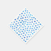 水色の星 – 青 スタンダードカクテルナプキン (角)
