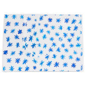 水色の星 – 青 ラージペーパーバッグ (正面)