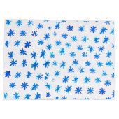 水色の星 – 青 ラージペーパーバッグ (裏面)