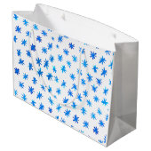 水色の星 – 青 ラージペーパーバッグ (裏面アングル)