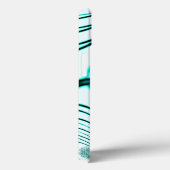 水色の曲線トレースを交差しました。 Case-Mate iPhoneケース (裏面 / 右)