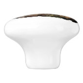 水色の木のアヒル セラミックノブ (側面)