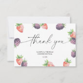 水色の果実 – 性別を明らかにしてくれてありがとう サンキューカード (正面)