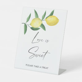 水色の柑橘類 – 愛は甘い取り扱い 台座サイン