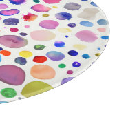 水色の染み カッティングボード (角)