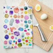 水色の染み キッチンタオル (四つ折り)