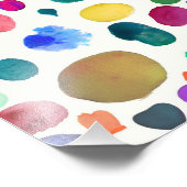 水色の染み フォトプリント            (角)