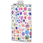 水色の染み フラスク (左)